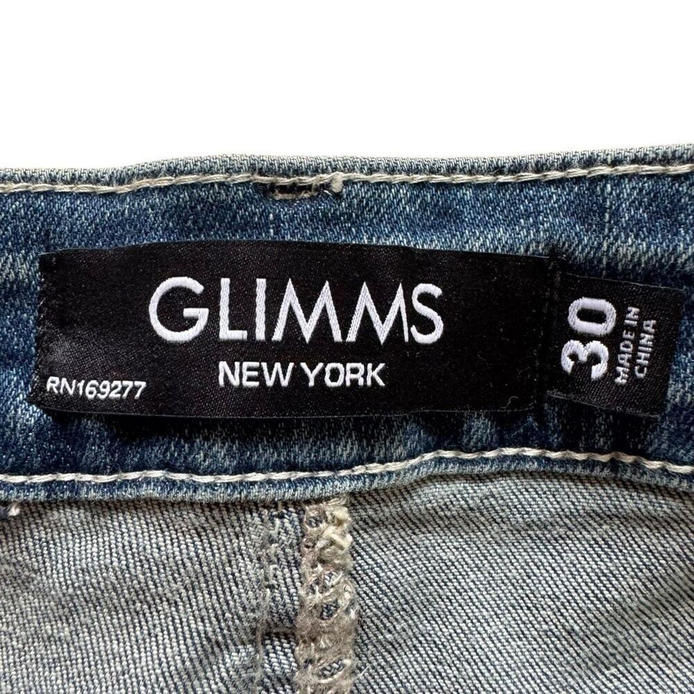 Glimms New York Jeans Natural Leather Shorts Genuine Cowhide Shorts SZ 30 #2505 - Picture 3 of 15